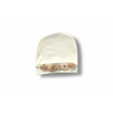 3-6 6-9 9-12 Ay Minik Sincap Nakışlı Şapkalı Uzun Kollu Sweatli 3lü Kız Bebek Takımı