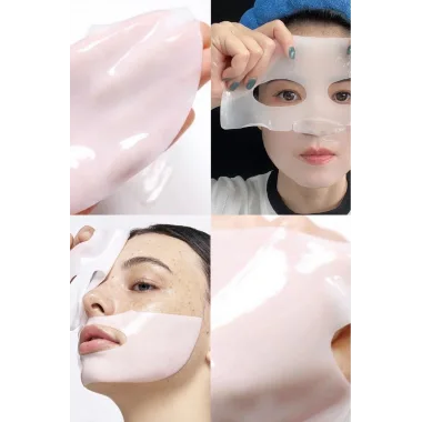 5 Adet Şeffaflaşan Maske – Doğal Kolajen Cilt Maskesi – Anında Parlaklık Ve Nemlendirme