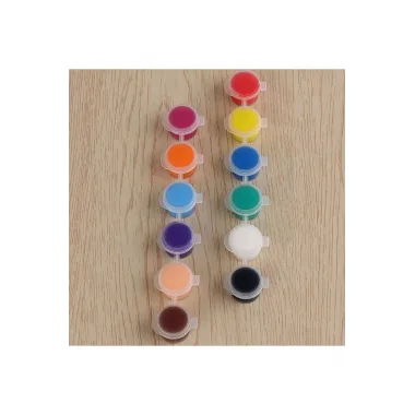 5 Takım 6’lı 3 Ml Boş Boya Kabı – Boya Saklama Ve Karıştırma Kutusu