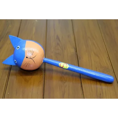 Ahşap Kedili Marakas Tekli Polos:27