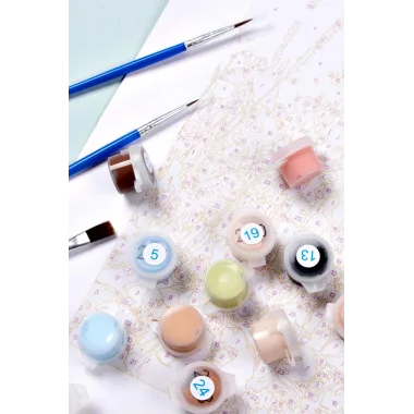 Akrilik Boya Seti 60 Renk + 6’lı Fırça Seti – (5 Ml X 60 Renk)