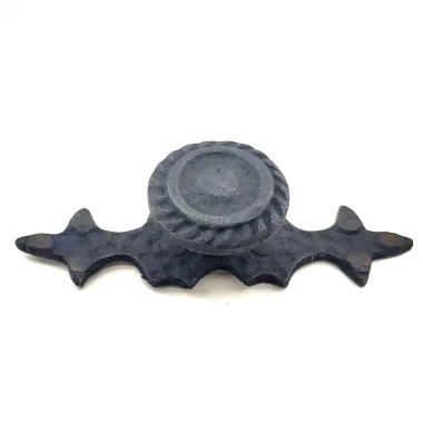 Antika Tarz Dekoratif Pirinç Çizgili Düğme - 25x80 Mm, Oksit