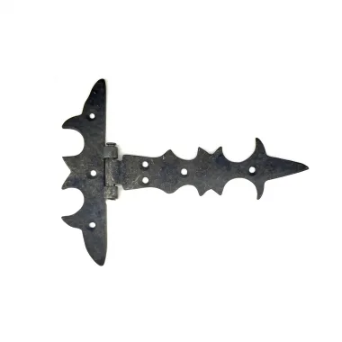 Antika Tarz Dekoratif Pirinç Kuyruklu Lale Menteşe - 147x193 Mm, Oksit