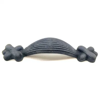 Antika Tarz Dekoratif Pirinç Örgü Mobilya Kulbu - 22x120 Mm, Oksit