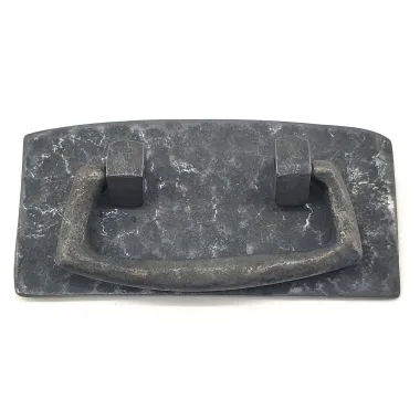 Antika Tarz Dekoratif Pirinç Otantik Dövme Kapı Kulbu - 45x90 Mm, Oksit