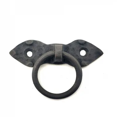 Antika Tarz Dekoratif Pirinç Yaprak Mobilya Kulbu, Kapı Kilit Halkası - 80 Mm, Oksit