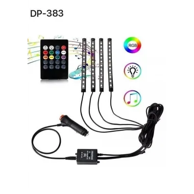 Araç İçi Ayak Altı Ses Duyarlı Şerit Led 4lü Set
