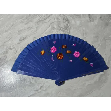 Bambu Çift Taraflı Yelpaze Karışık Renkler 12li Paket