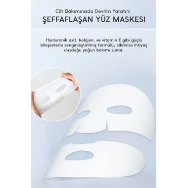 Bio Collagen Real Deep Şeffaflaşan Cilt Maskesi – Nemlendiren, Gözenek Küçülten Ve Onarıcı Yüz Maskesi