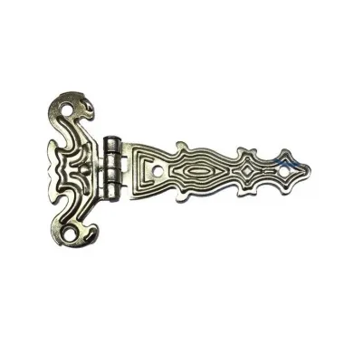 Dekoratif, Sac Tek Kuyruklu Menteşe - 40x68 Mm, Küçük, Nikel, 1 Adet