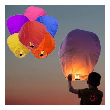 Dilek Feneri Gece Gökyüzü Dilek Balonu