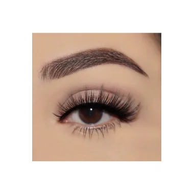 Doğal İpek Takma Kirpik 3 Çift + Kirpik Takma Aparatı 3d-48