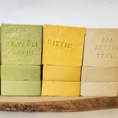 Doğal Üretim Sabunu Karışık (argan-defne-bıttım-saf Zeytinyağlı) 12li Set