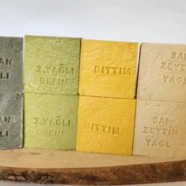 Doğal Üretim Sabunu Karışık (argan-defne-bıttım-saf Zeytinyağlı) 8li Set