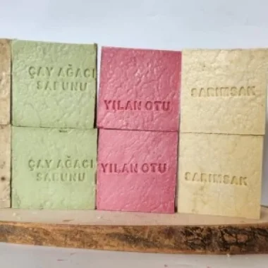Doğal Üretim Sabunu Karışık (çörekotu-çay Ağacı-yılan Otu-sarımsak) 8li Set
