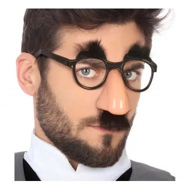 Eğlenceli Kılık Değiştirme Kaş Bıyık Mizah Gözlüğü 9x13 Cm