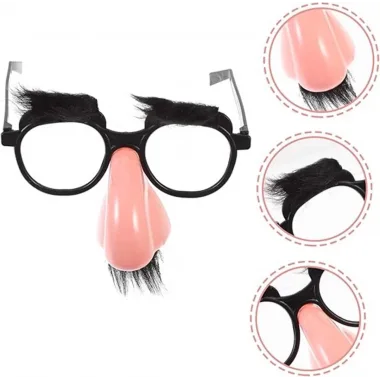Eğlenceli Kılık Değiştirme Kaş Bıyık Mizah Gözlüğü 9x13 Cm