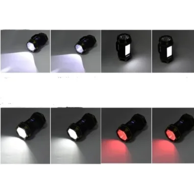 F-262 Yeni Güçlü Çift Taraflı Taşınabilir Spot Ve Işıldak Usb Powerbank Şarjlı Fener