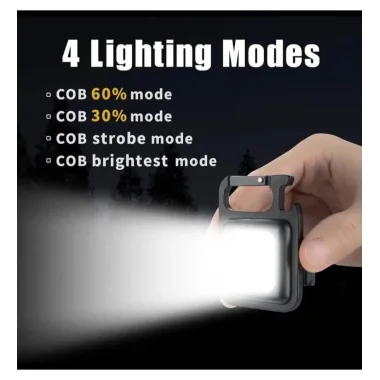 F.20a Mıknatıslı Kamp Feneri El Feneri 800 Lümen 30 Cob