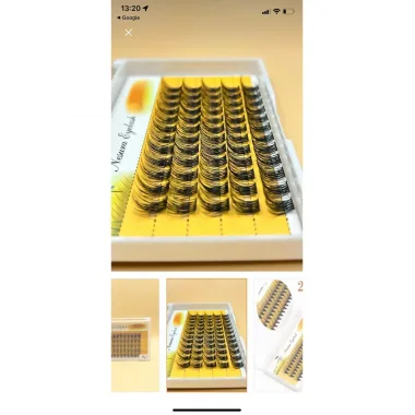 Gerçek Kıl Tekli Kirpik Demet Takma Kirpik 12mm - 5’li Sıra