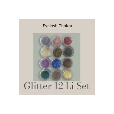 Glitter Sim Far 12li – Yüz Ve Vücut İçin Parıltılı Sim Göz Farı