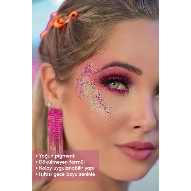 Glitter Sim Far – Yüz Ve Vücut İçin Parıltılı Sim Göz Farı 5302-1/125