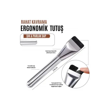 Homojen Dağılım Sağlayan Fondöten Fırçası – Profesyonel Makyaj Fırçası