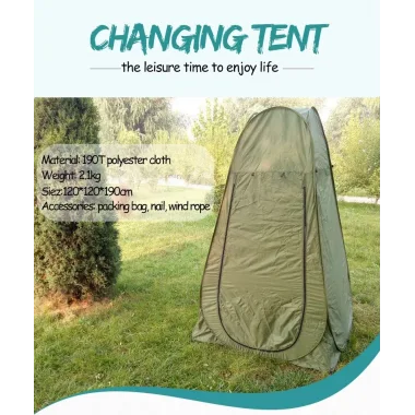 Kamp Alanı Duş Giyinme Wc Çadırı Fotoğrafcı Prova Kabini 190x120x120