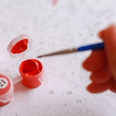 Kanvas Sayılarla Boyama Seti Kasnaklı-çerçeveli Horoz Sayılarla Boyama