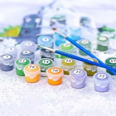 Kanvas Sayılarla Boyama Seti Kasnaklı-çerçeveli Kedinin Asilliği