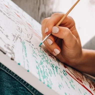 Kanvas Sayılarla Boyama Seti Kasnaklı-çerçeveli Modern Kadın Boyama