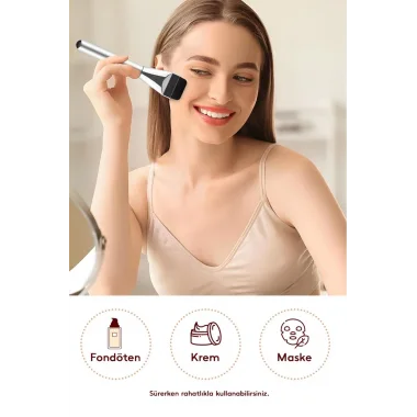 Kapatıcı Özellikli Homojen Dağılım Sağlayan Fondöten Fırçası