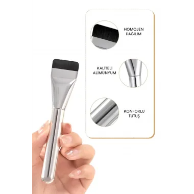 Kapatıcı Özellikli Homojen Dağılım Sağlayan Fondöten Fırçası