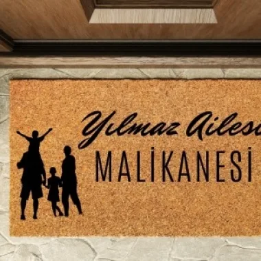 Kapı Önü Paspası Kişiye Özel Yazı Yazılır Koko Model Malikane Pk-1601