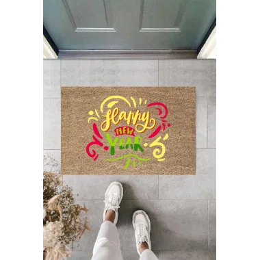 Kapı Önü Paspası Yeni Yıl Konsepti Dijital Baskı PY-175111101