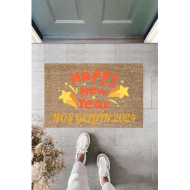 Kapı Önü Paspası Yeni Yıl Konsepti Dijital Baskı PY-175111107