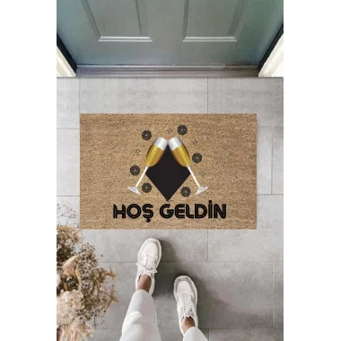 Kapı Önü Paspası Yeni Yıl Konsepti Dijital Baskı PY-175111109