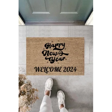 Kapı Önü Paspası Yeni Yıl Konsepti Dijital Baskı PY-175111111