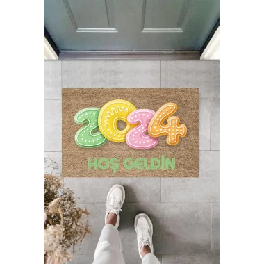 Kapı Önü Paspası Yeni Yıl Konsepti Dijital Baskı PY-175111113