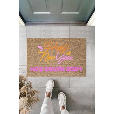 Kapı Önü Paspası Yeni Yıl Konsepti Dijital Baskı PY-175111116