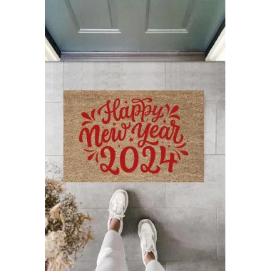 Kapı Önü Paspası Yeni Yıl Konsepti Dijital Baskı PY-175111119