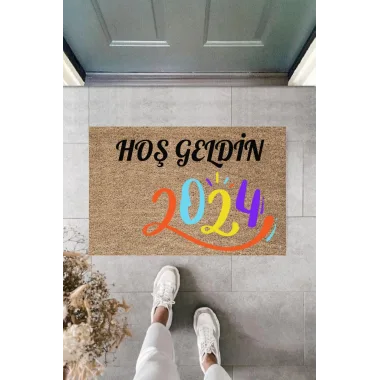 Kapı Önü Paspası Yeni Yıl Konsepti Dijital Baskı PY-175111121