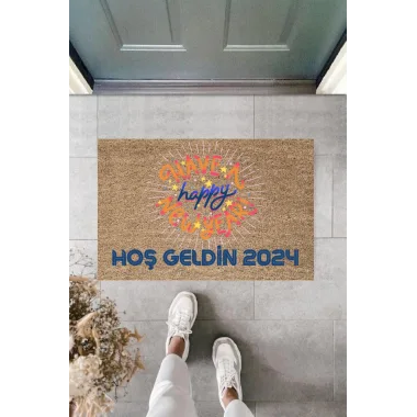 Kapı Önü Paspası Yeni Yıl Konsepti Dijital Baskı PY-175111127