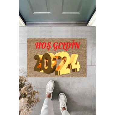 Kapı Önü Paspası Yeni Yıl Konsepti Dijital Baskı PY-175111128