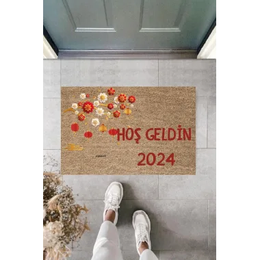 Kapı Önü Paspası Yeni Yıl Konsepti Dijital Baskı PY-175111130