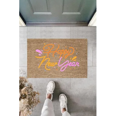 Kapı Önü Paspası Yeni Yıl Konsepti Dijital Baskı PY-175111144