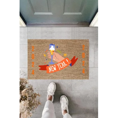 Kapı Önü Paspası Yeni Yıl Konsepti Dijital Baskı PY-175111152