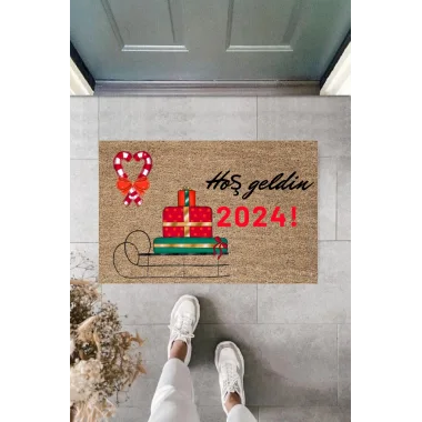 Kapı Önü Paspası Yeni Yıl Konsepti Dijital Baskı PY-175111155