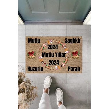 Kapı Önü Paspası Yeni Yıl Konsepti Dijital Baskı PY-175111160