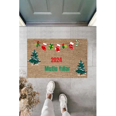 Kapı Önü Paspası Yeni Yıl Konsepti Dijital Baskı PY-175111172